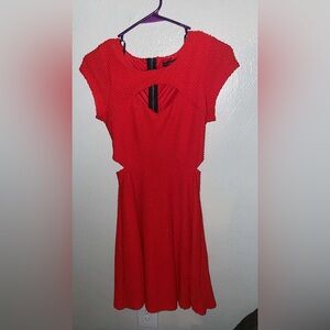 Material Girl Red Mini Dress